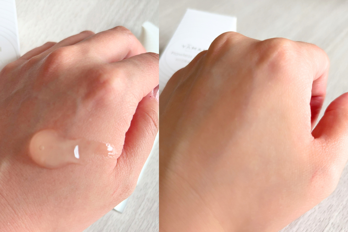 ヤーマン「リフトロジー SP」の美容液を塗布した画像