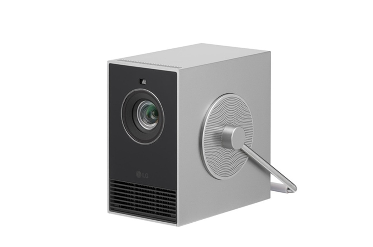 LG「CineBeam Q ミニマル4Kレーザープロジェクター｜HU710PB」製品画像