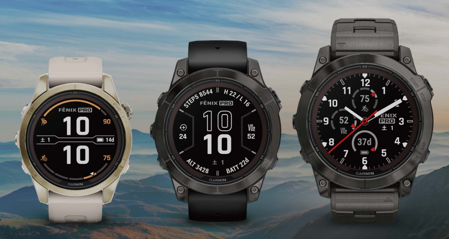 fēnixシリーズのウォッチ3種