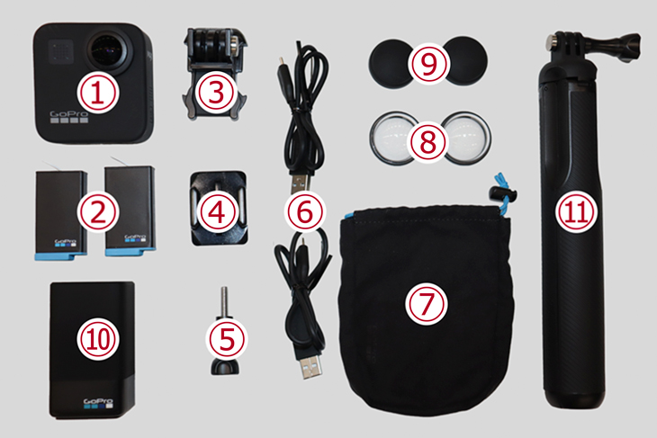 GoPro MAX 360度カメラ アクセサリーセット（MAX グリップ+三脚 他付属）