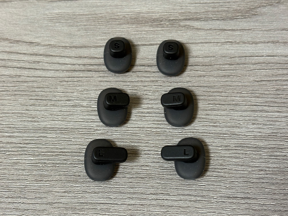 XREAL ONE Proに同梱されているノーズパッド全種類