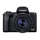 Canon ミラーレスカメラ EOS Kiss M2 ダブルズームキット ブラック